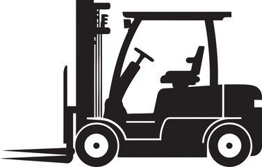 CargoMover Dynamic Forklift Logo WarehouseWheels Forklift Vector Icon