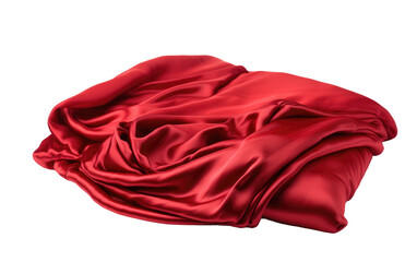 Weighted Red Blanket Infused with Luxury, Providing a Haven of Plush Relaxation on a White or Clear Surface PNG Transparent Background