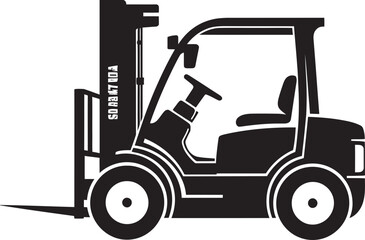 PalletPro Dynamic Forklift Emblem CargoCarrier Vector Forklift Symbol