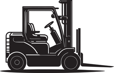 PalletPro Forklift Vector Icon ForkliftForce Dynamic Forklift Emblem