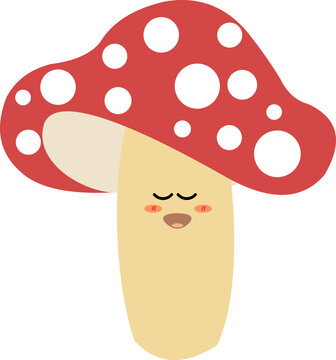 Cute Cartoon Mushroom