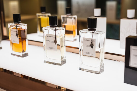 Van Cleef & Arpels perfume on a store shelf on December 17, 2023, in Bangkok, Thailand.