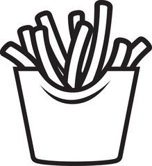 CrispCraze Iconic Fry Design PotatoPulse Dynamic Fries Logo