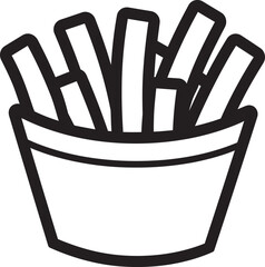 TastyTaters Dynamic Fry Symbol CrispCulture Vector Fry Design