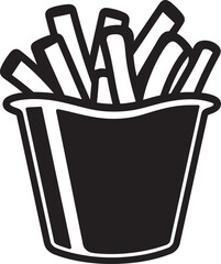 CrispCraze Iconic Fry Design GoldenGoodness Dynamic Potato Fry Logo