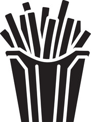 GoldenGoodness Dynamic Potato Fry Logo SpudStyle French Fry Vector Icon