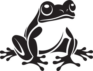 HopHero Dynamic Frog Logo PondPulse Frog Vector Icon