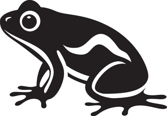 LeapLife Dynamic Frog Emblem AmphibianAura Vector Frog Symbol