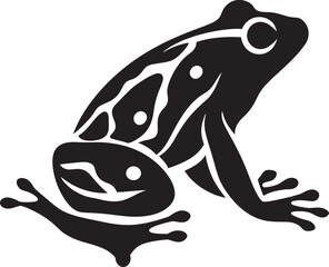 JungleJumper Iconic Frog Design RapidRibbit Dynamic Frog Logo