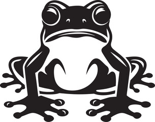 SwampSerenade Vector Frog Symbolism JungleJumper Iconic Frog Design