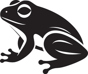 FroggieFocus Vector Frog Symbol HoppyHaven Frog Iconic Design