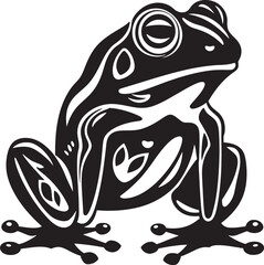 SwampStyle Vector Frog Symbolism JungleJump Iconic Frog Design