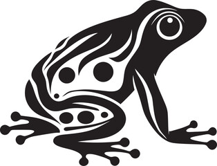 CroakCraft Frog Iconic Design HopHero Dynamic Frog Logo