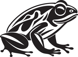 JungleJump Iconic Frog Design RibbitRush Dynamic Frog Logo