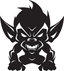 Villainous Vandal Evil Goblin Vector Sinister Schemer Full Body Goblin Symbol