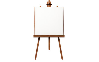 Professional Artist Easel Stand, Perfect for Unleashing Creative Excellence on a White or Clear Surface PNG Transparent Background