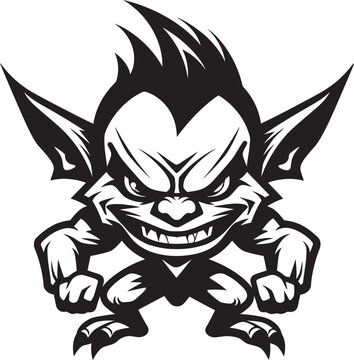 GoblinGloom Dynamic Vector Icon MalevolentMinion Cartoon Goblin Logo