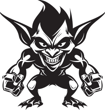 GoblinGloom Dynamic Vector Icon MalevolentMinion Cartoon Goblin Logo