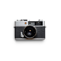Vintage classic camera mockup for design key visual commercial ads and flat lay art work