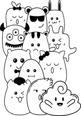 Line Cute Doodle