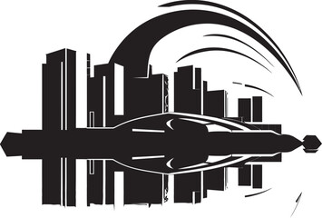 TechTowers Futuristic Logo Design InnoStruct Vector Building Icon