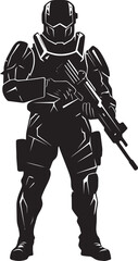 Fototapeta premium TechTroop Futuristic Vector Icon PlasmaDefender Vector Weapon Symbol
