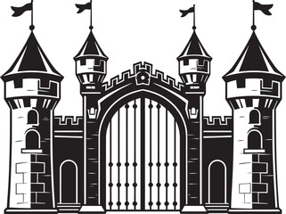 KingdomPortal Castle Gate Symbol CastleWatch Gate Emblem Design