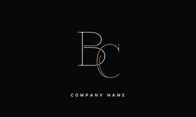 BC, CB, B, C Abstract Letters Logo Monogram