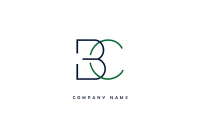 BC, CB, B, C Abstract Letters Logo Monogram