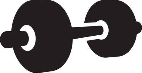 MegaLift Dumbbell Icon Design MuscleMaster Robust Symbol