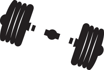 Obraz premium MegaLift Dumbbell Icon Design MuscleMaster Robust Symbol