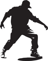 RapFlow Vector Artist Logo StreetVibe Iconic Rapper Design