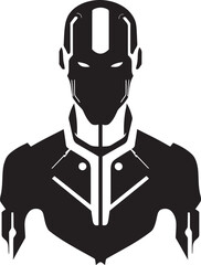 MetalMind Advanced Android Symbol SyntheticVisage Robotic Logo