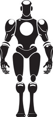 TechFrame Humanoid Bot Icon MetalMind Advanced Android Symbol