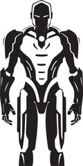TechFrame Humanoid Bot Icon MetalMind Advanced Android Symbol