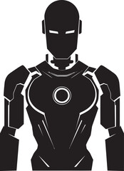 MetalMind Android Logo SyntheticVisage Robotic Icon