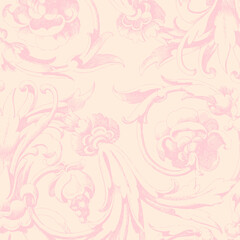 Obraz premium Historical floral pattern background design