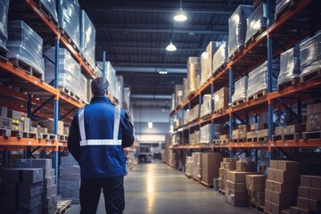 Inventory management in factory warehouses with engineers or inspectors conducting inspections.