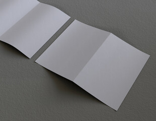 blank brochure mock-up, featuring a simple and harmonious background. 11" 8.5" size.