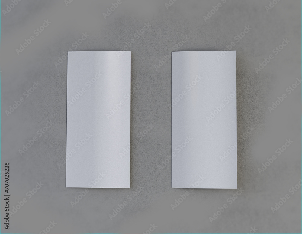 Poster showcase your content with this 3d illustration of a blank brochure mock-up, featuring a simple and 