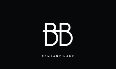 Fototapeta na wymiar BB, BB Abstract Letters Logo Monogram