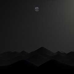 Premium 8K Dark Wallpaper: Elevate your screen with high-quality minimalism. Sleek, sophisticated, and cool vibes for a standout computer background, Generative AI