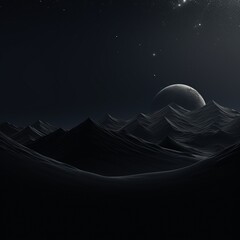 Premium 8K Dark Wallpaper: Elevate your screen with high-quality minimalism. Sleek, sophisticated, and cool vibes for a standout computer background, Generative AI