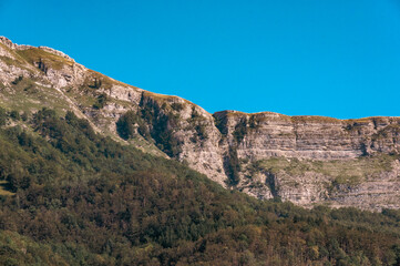 Fototapeta na wymiar Haute chaîne du Jura, Ain, France