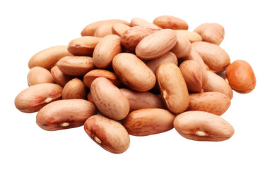 Obraz premium Pinto Beans, Protein Packed Legumes Nourishing with Earthy Warmth on a White or Clear Surface PNG Transparent Background