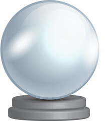 crystal ball isolated vector