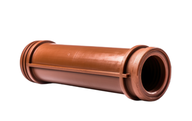 Plastic Drain Pipe, Fluid Connectivity for Modern Water Distribution on a White or Clear Surface PNG Transparent Background