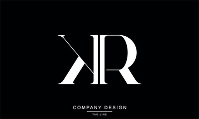 KR, RK, Abstract Letters Logo Monogram