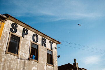 Fototapeta na wymiar Realistic view of house in Porto, Portugal