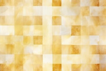 Gold vintage checkered watercolor background